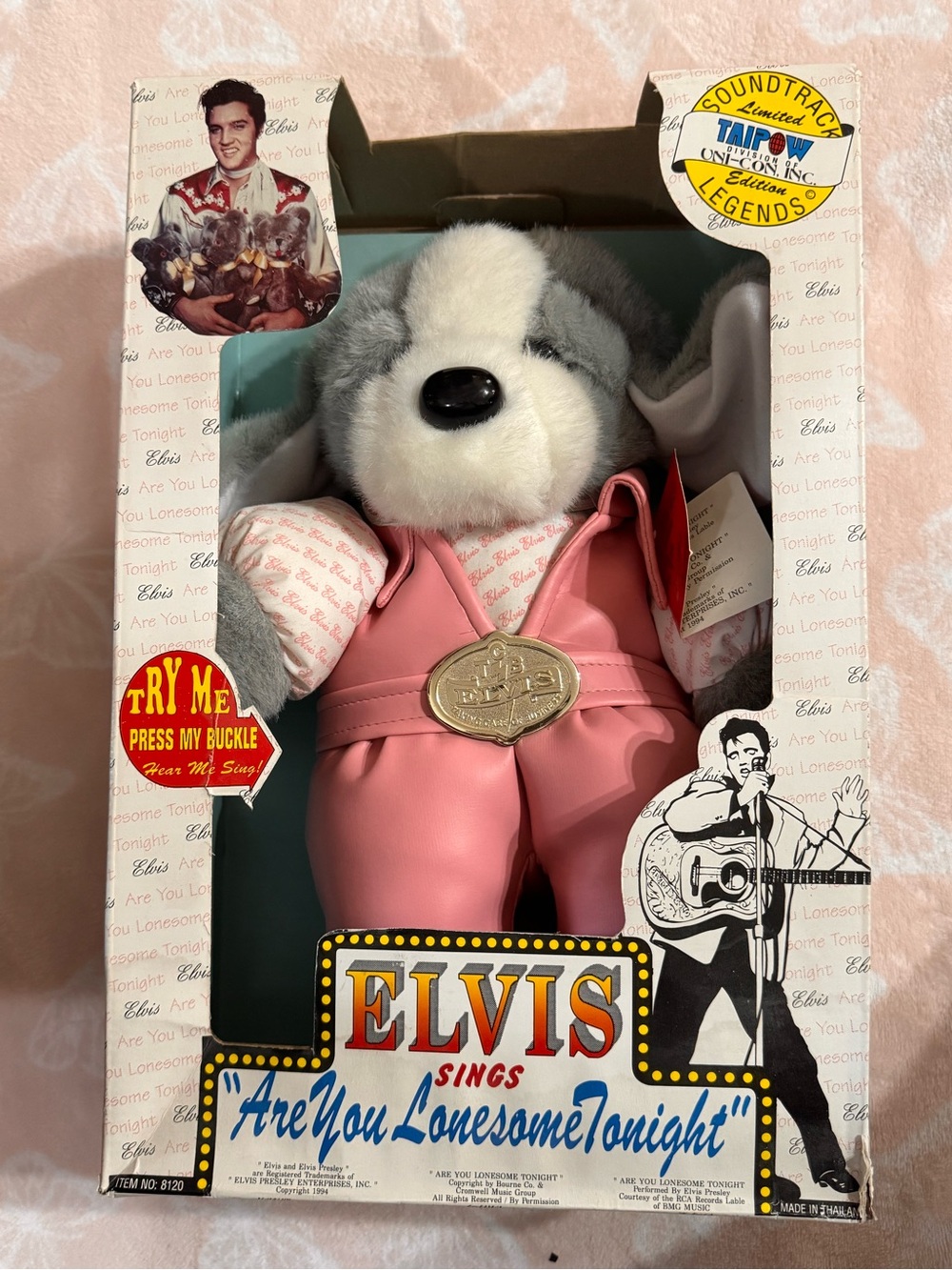 “Elvis Sings” Plush Hound Dog Singing “Are You Lonesome Tonight” In Original Box